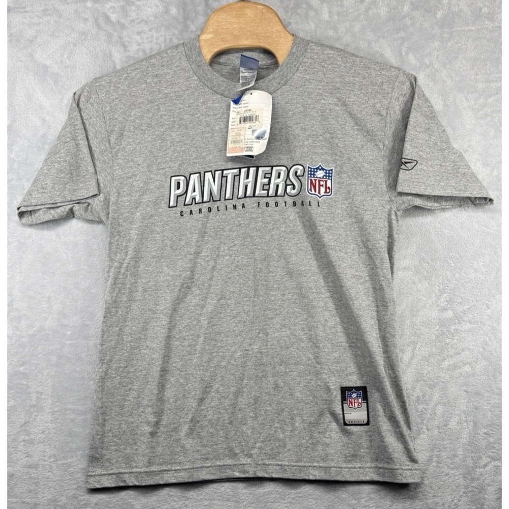 Vintage Reebok Carolina‎ Panthers On Field T-Shirt Gray Men's Size Medium M NWT